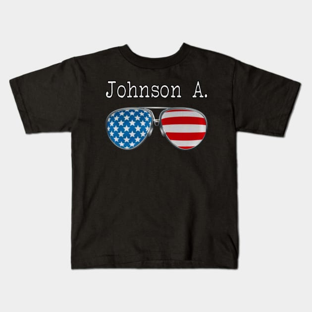 USA PILOT GLASSES - JOHNSON A Kids T-Shirt by SAMELVES